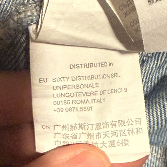 Miss Sixty Vintage Y2K Micro Mini Denim Skirt/Skorts, size 26 / XS - Picture 13 of 13